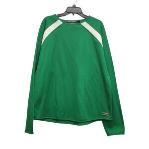 Boombah Mens 3XL Green 100% Polyester Long Sleeve Crew Neck Lined Jersey